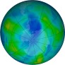 Antarctic ozone map for 2022-05-14